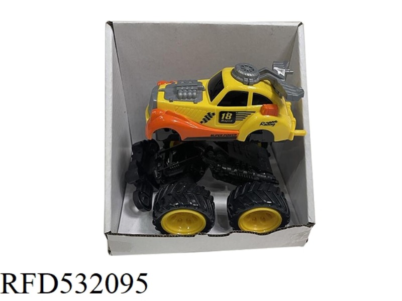BOUNCING TALL RACING CAR