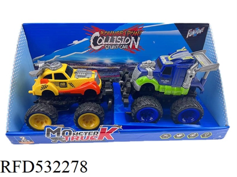 BOUNCE TALL RACING CAR / STUNT BOUNCE DEFORMABLE TRUCK