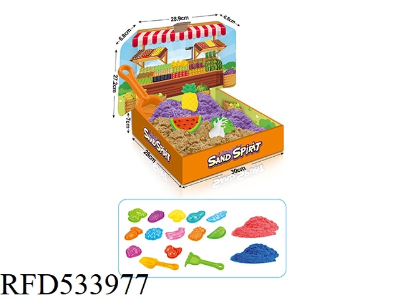 FAIRY SAND VEGETABLE FRUIT THEME SET