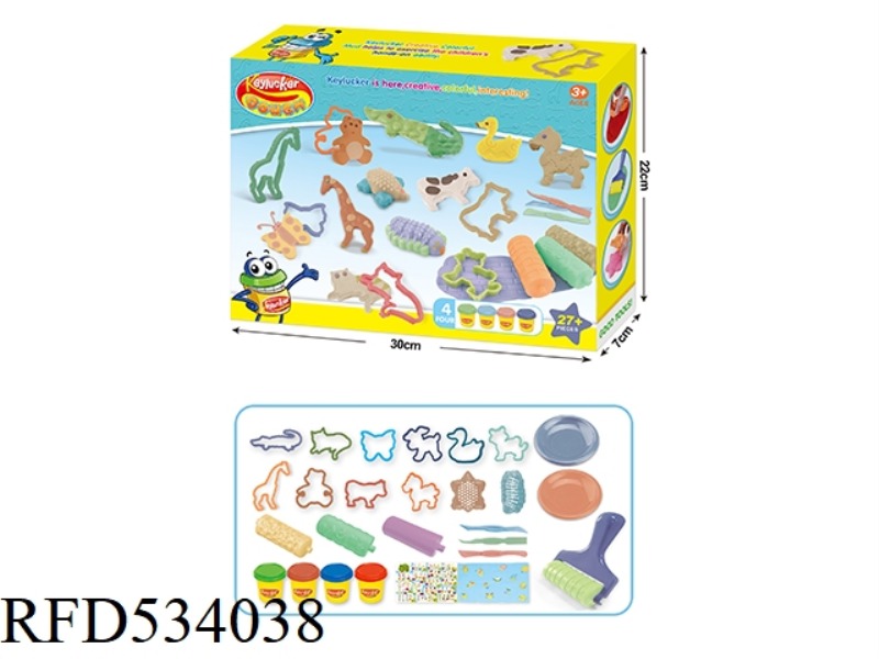COLOR CLAY ANIMAL SET
