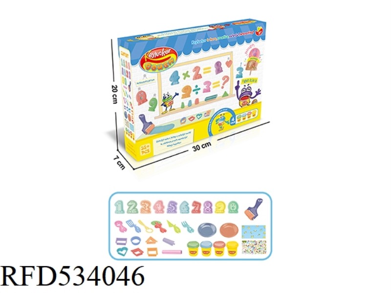 COLOR CLAY CARTOON ALPHABET SET