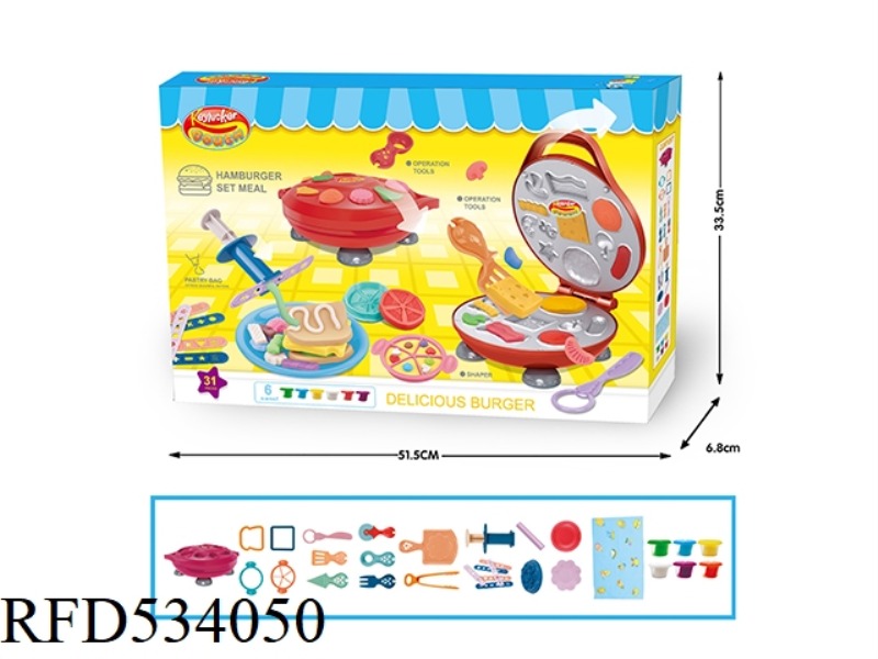 COLOR MUD BURGER MAKER SET