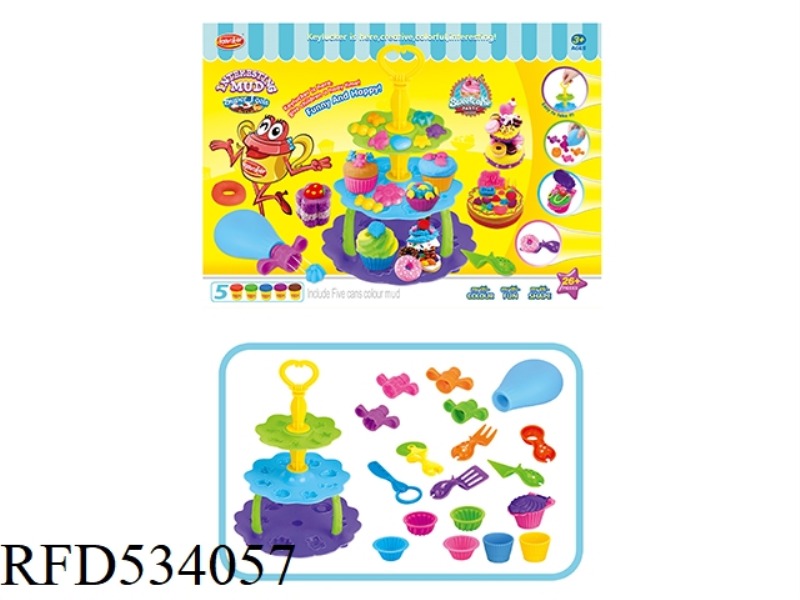 COLORED MUD CAKE SET