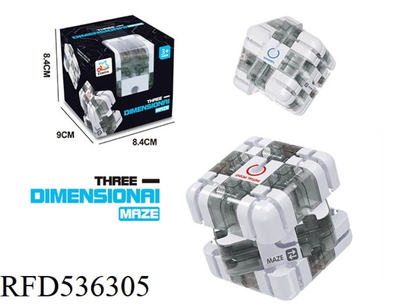 THREE-STAGE RUBIK'S CUBE BALL MAZE