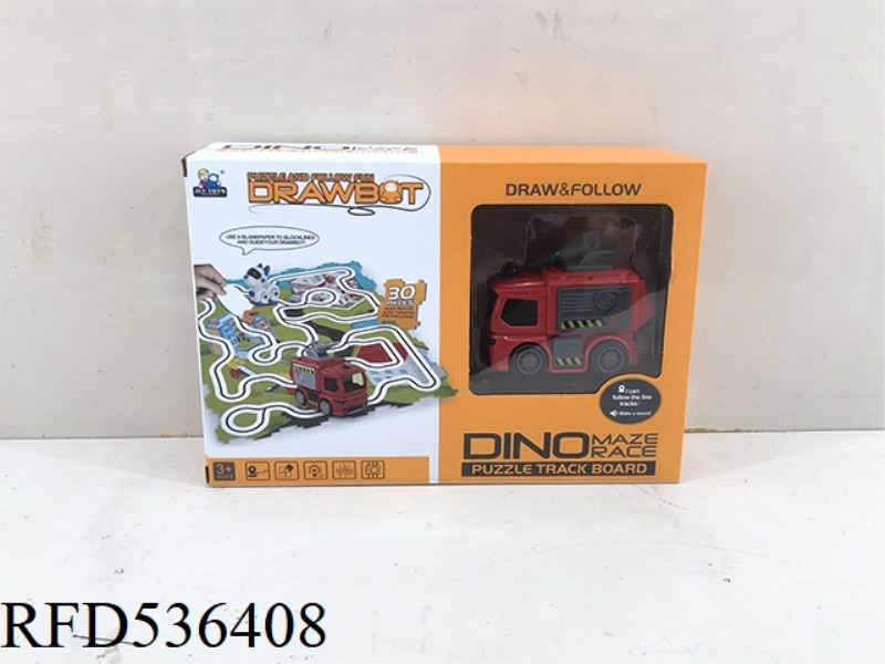 TRACK FIRE TRUCK WITH JIGSAW PUZZLE(INCLUDE)