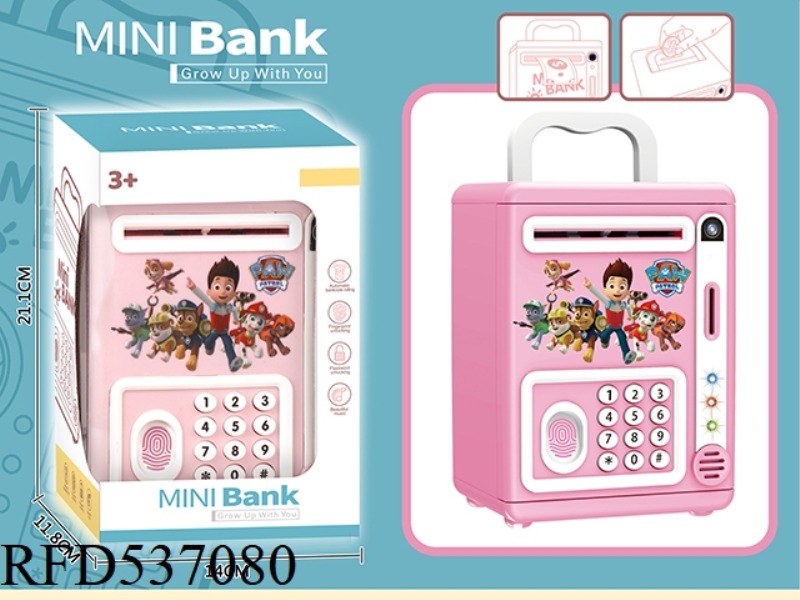 BOW TEAM (PINK) PIGGY BANK