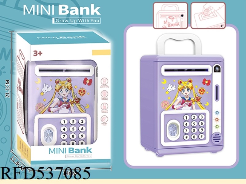 WATER ICE MOON (PURPLE) PIGGY BANK