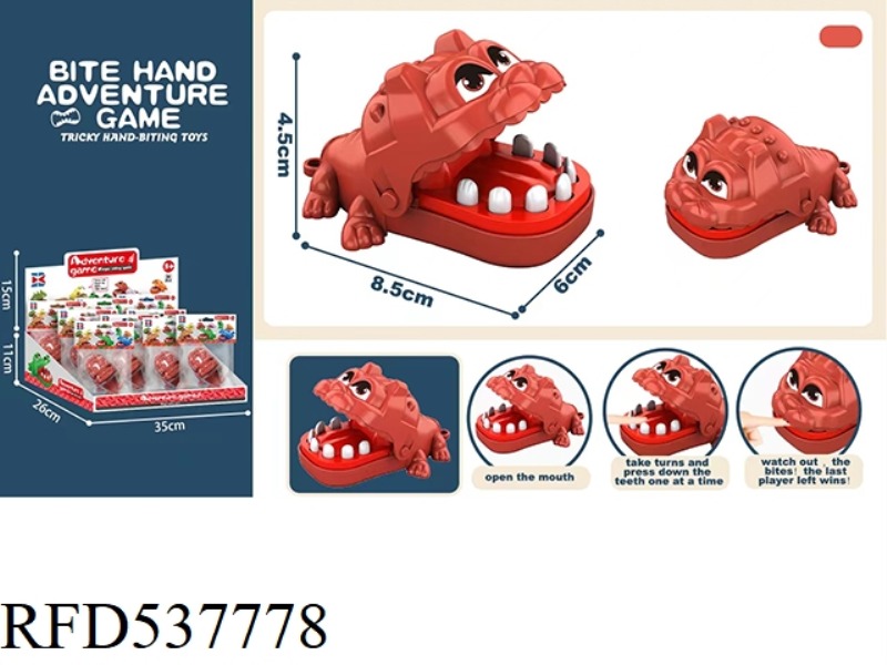ENGLISH VERSION BITING HAND MINI LITTLE RED DOG 24PCS