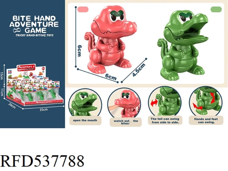ENGLISH VERSION CLIP FINGER MINI CROCODILE GREEN RED 24PCS