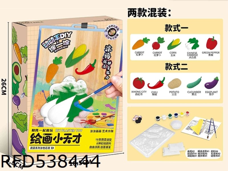 VEGETABLE DIY COLORING PLASTER