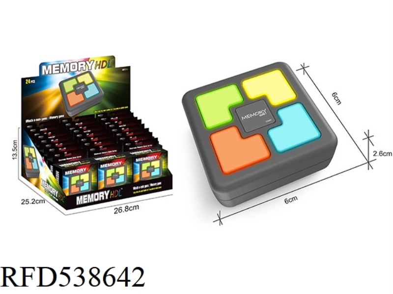 MEMORY GAME CONSOLE & WHACK-A-MOLE 24PCS