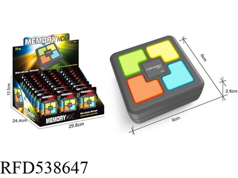 MEMORY GAME CONSOLE & WHACK-A-MOLE 24PCS