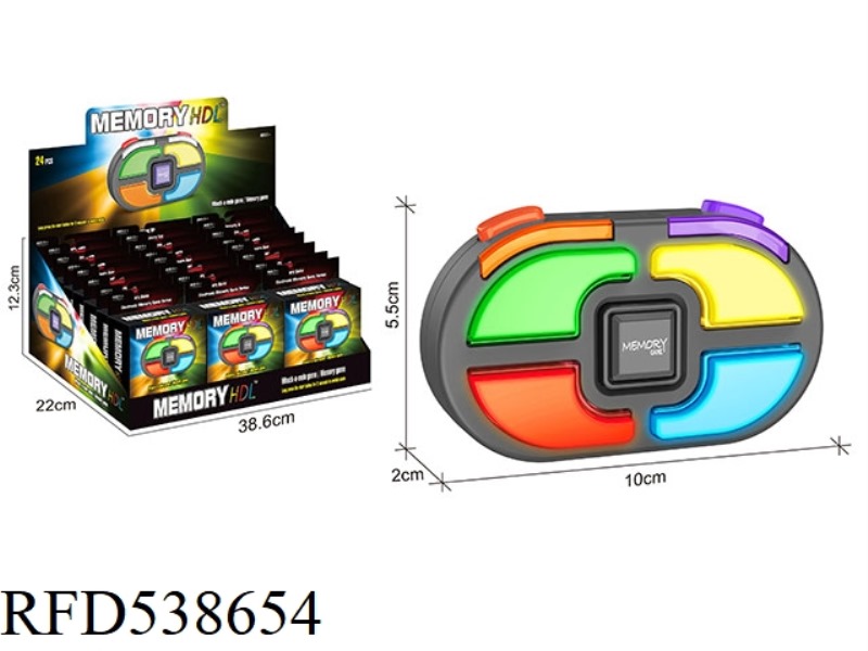MEMORY GAME CONSOLE & WHACK-A-MOLE 24PCS