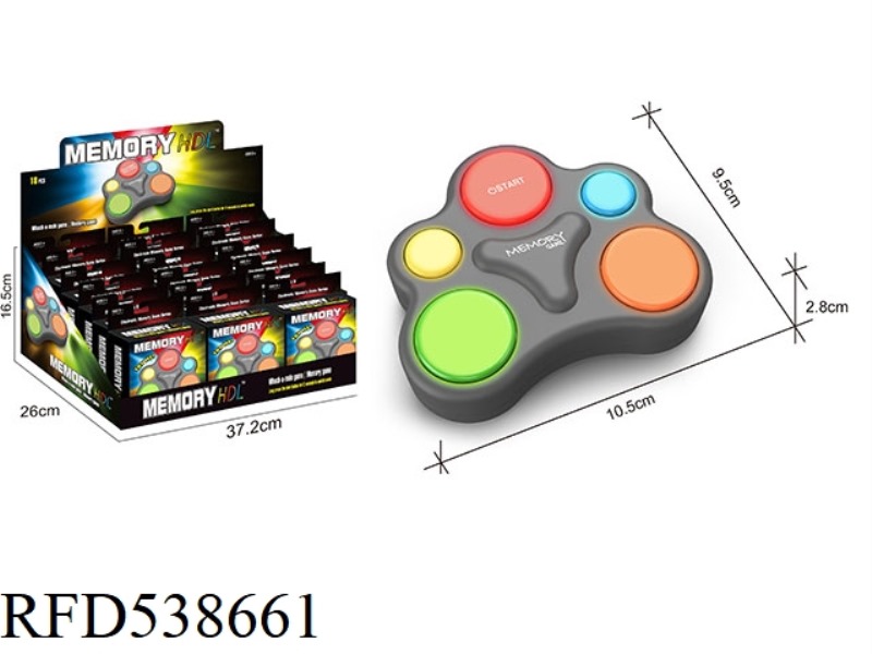 MEMORY GAME CONSOLE & WHACK-A-MOLE 18PCS