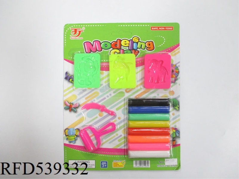 COLORED CLAY WITH MOLD