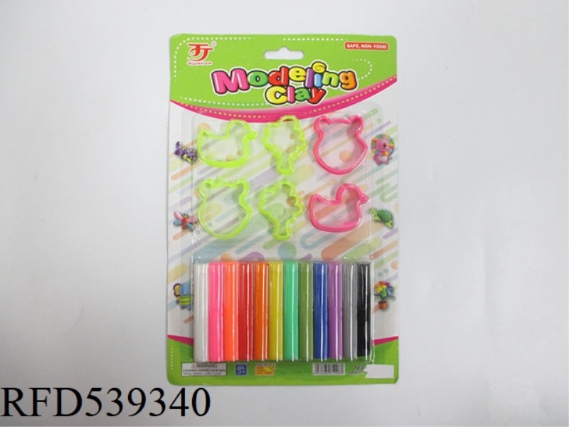 COLORED CLAY WITH MOLD