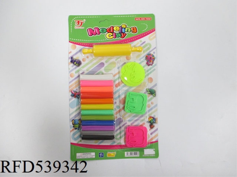 COLORED CLAY WITH MOLD
