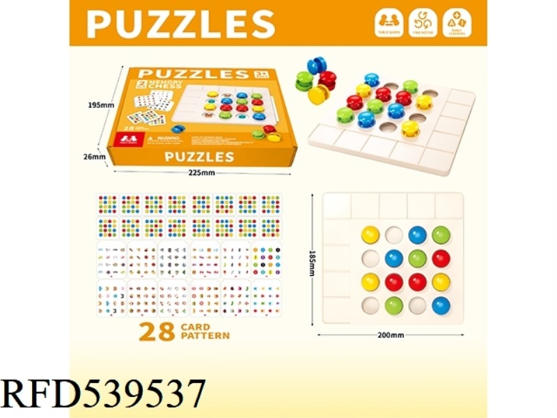 TWO IN ONE PUZZLE MEMORY CHESS
