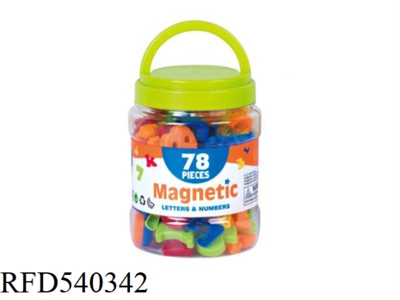 MAGNETIC ALPHANUMERIC BOTTLE (1.2 INCHES)78PCS