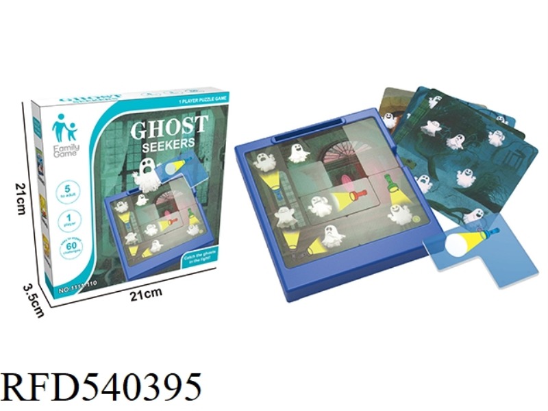 GHOST CATCHERS LOOK FOR TREASURE TO CATCH GHOSTS AND PUZZLE IQ MIND PUZZLE BOARD GAMES