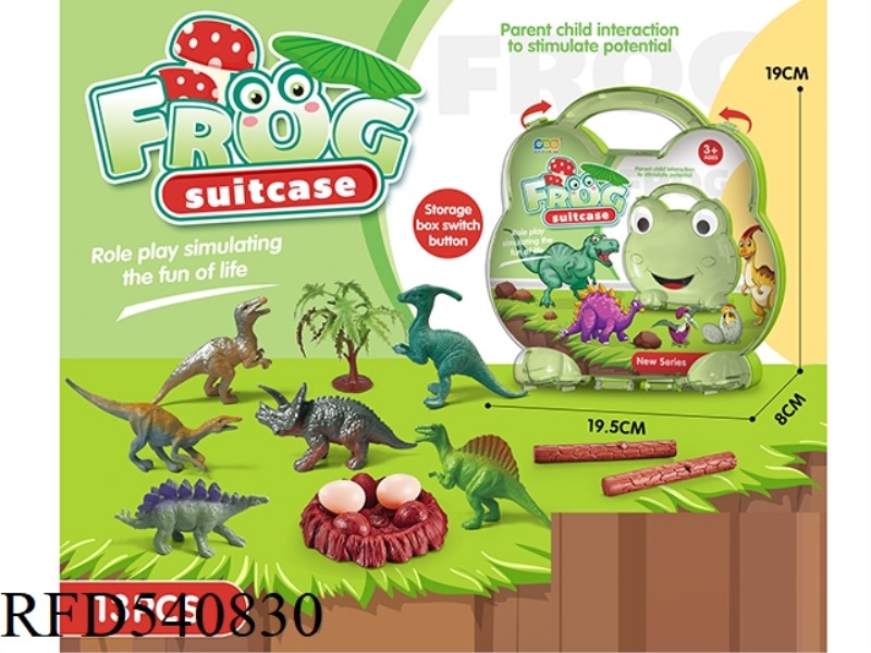 STORAGE BOX SUITCASE DINOSAUR SET