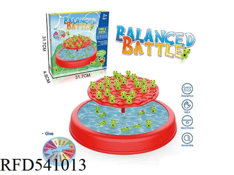 BALANCE BIG BATTLE MULTIPLAYER BATTLE BOARD GAME FROG DISC