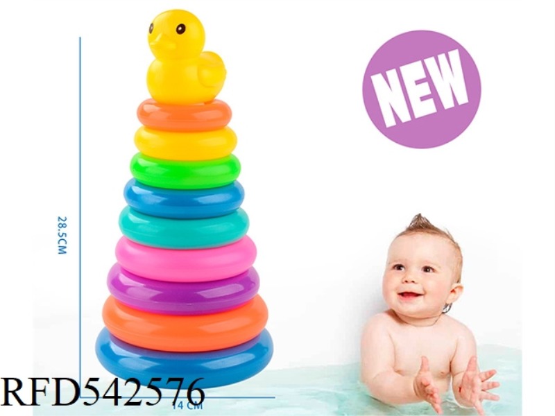 9 LAYER DUCKLING RAINBOW JENGA