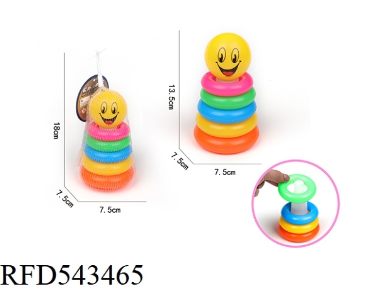 5 LAYERS RAINBOW TOWER RING (BALL)