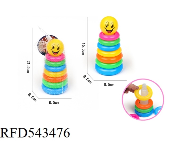 7 LAYERS RAINBOW TOWER RING (BALL)