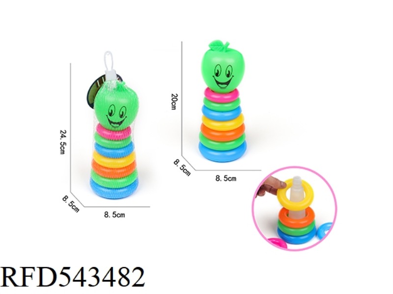 7 LAYER RAINBOW TOWER RING (APPLE)
