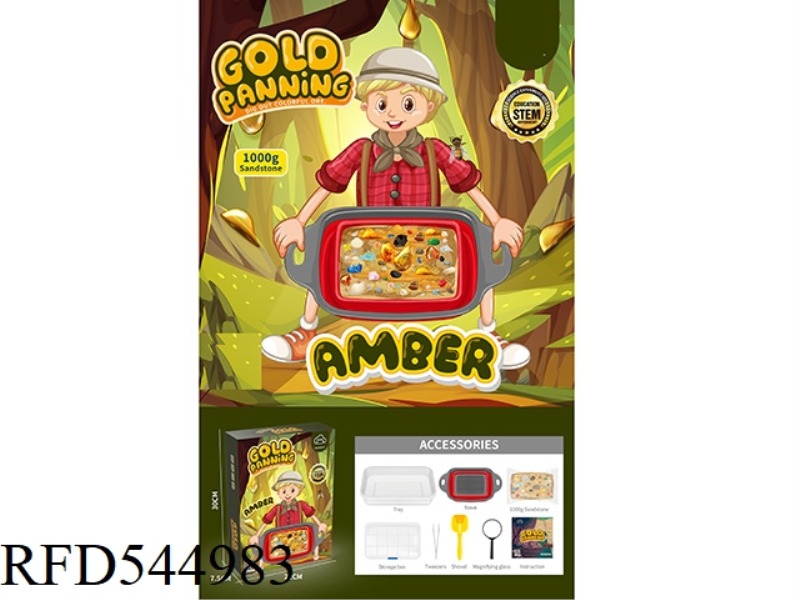 THE PEOPLE PANNED FOR GOLD IN AMBER