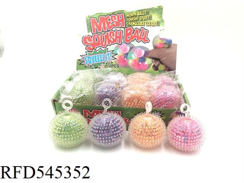 12 SPARKLING FOAM THORN BALLS