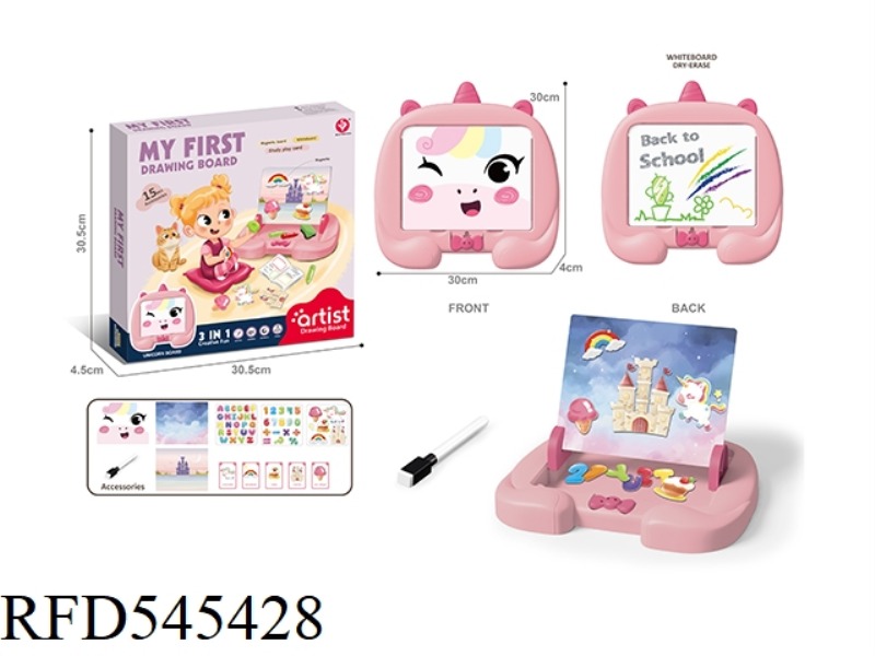 UNICORN MAGNETIC PUZZLE DRAWING BOARD
