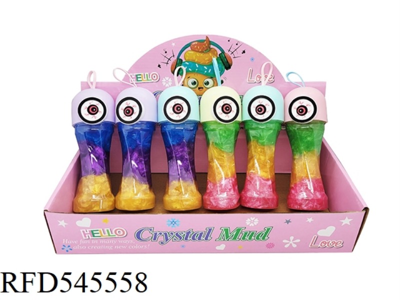 COLORFUL EXPLOSIVE EYEBALL WAIST CRYSTAL CLAY 6PCS