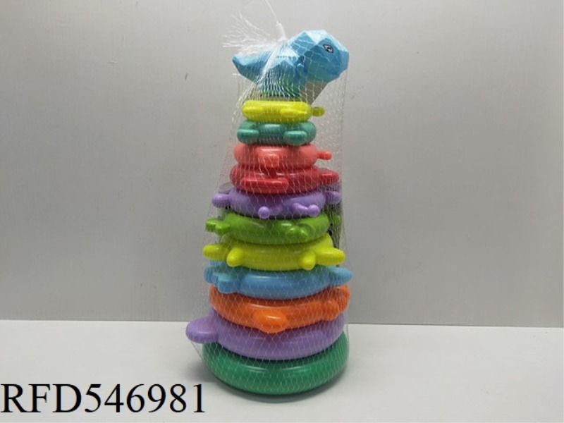 11 LAYERS OF TYRANNOSAURUS REX RAINBOW RING