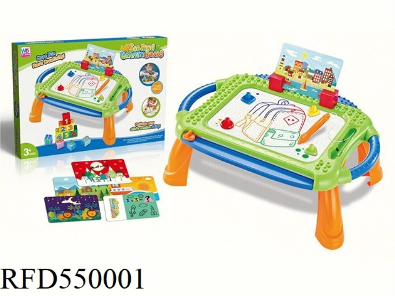 SHARED BUILDING BLOCK COLOR GRAFFITI BOARD TABLE