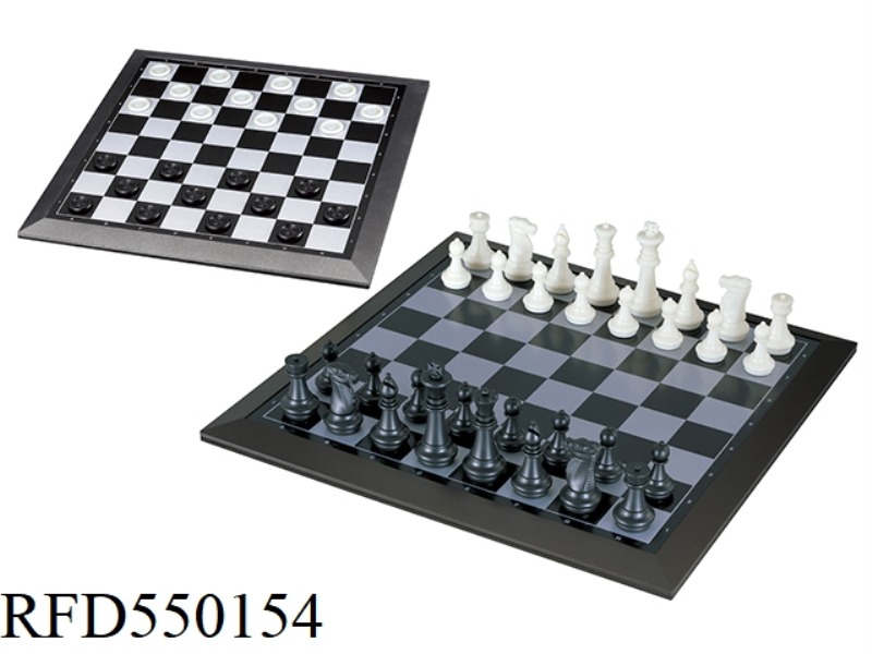 2-IN-1 MAGNETIC CHESS AND CHECKERS