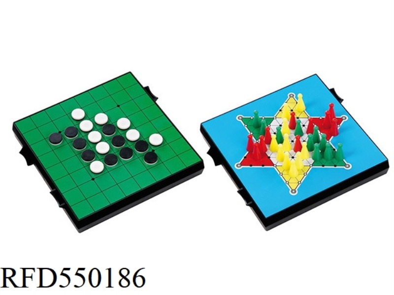 2 IN 1 FLIP & CHINESE CHECKERS