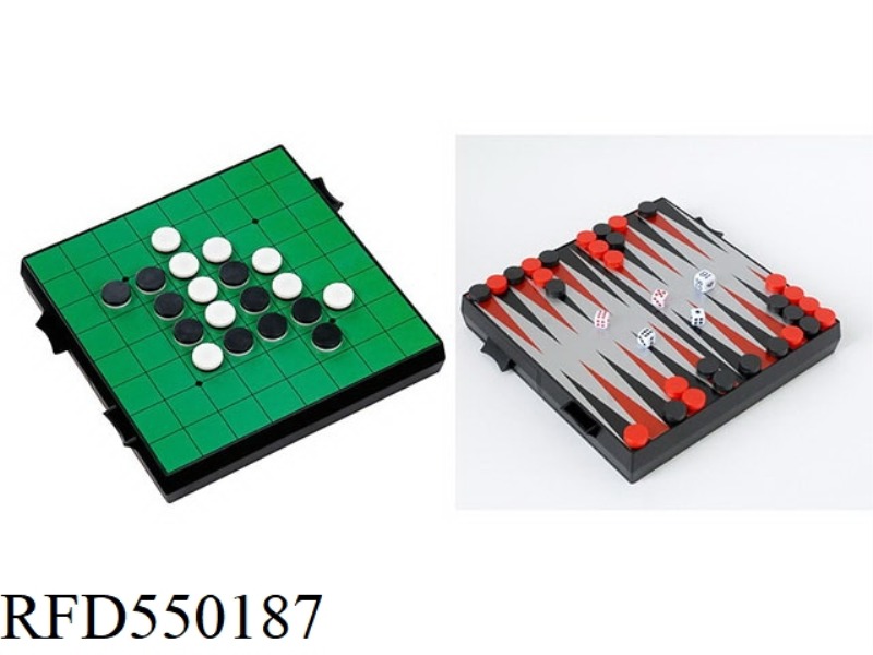 2 IN 1 FLIP & BACKGAMMON