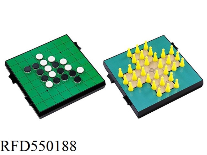 2-IN-1 FLIP & SOLO CHECKERS