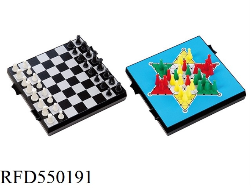 2 IN 1 CHESS & CHINESE CHECKERS