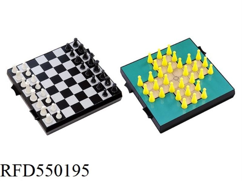 2 IN 1 CHESS & SOLITAIRE