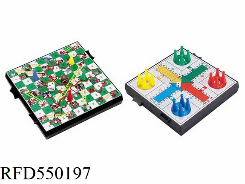 2 IN 1 SNAKE AND LADDER GAME & DICE GAME