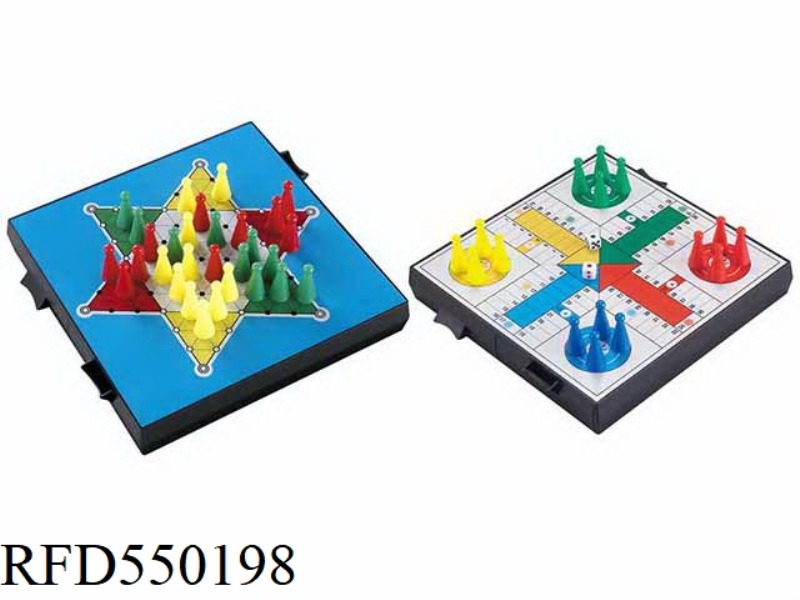 2 IN 1 CHINESE CHECKERS & DICE GAMES