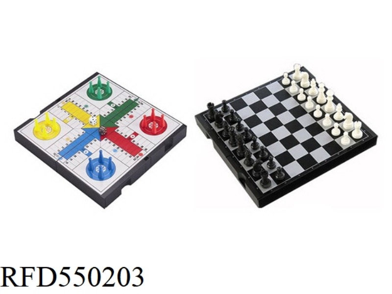 2 IN 1 CHESS & DICE GAMES