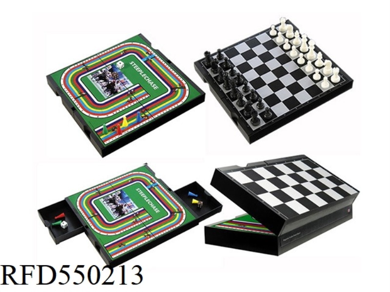 2 IN 1 CHESS & HORSE RACING GAMES