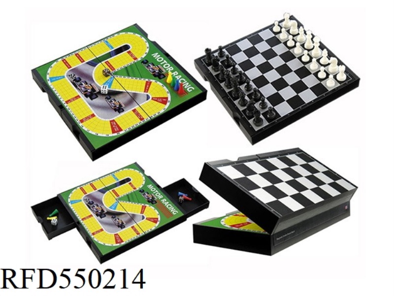 2 IN 1 CHESS & MOTORCYCLE RACING GAMES
