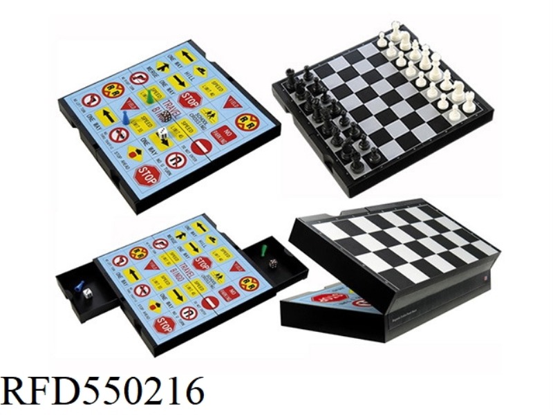 2 IN 1 CHESS & SIGNPOST GAME