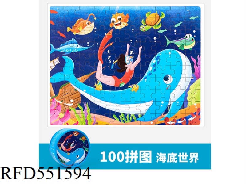 PAPER 100 PIECE CARDBOARD PUZZLE (OCEAN)