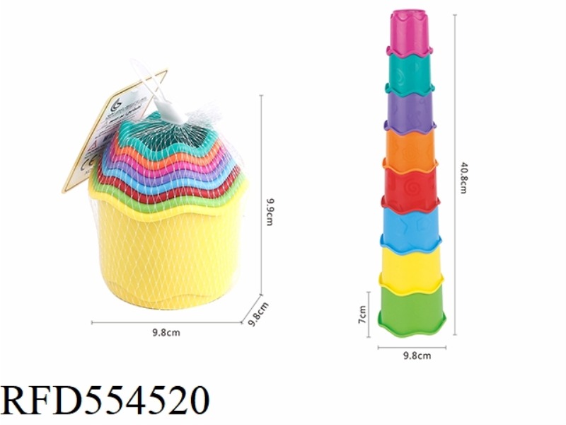 WAVE SHAPED STACKED CUP